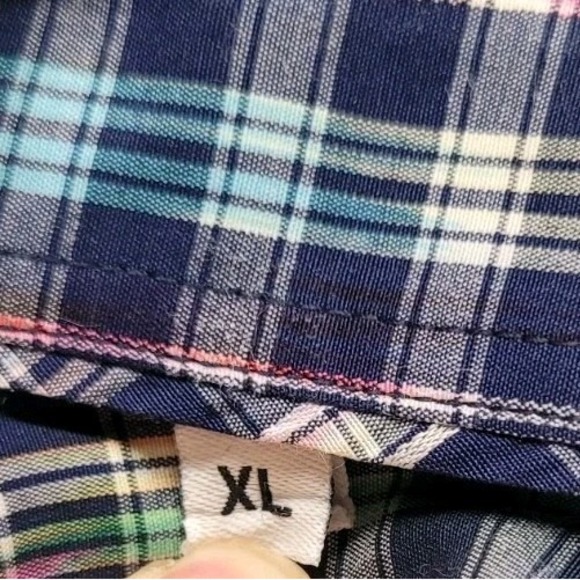 Luchiano Visconti Black Shirt Abstract Check Pattern Long-Sleeve Mens Size XL - Picture 10 of 12